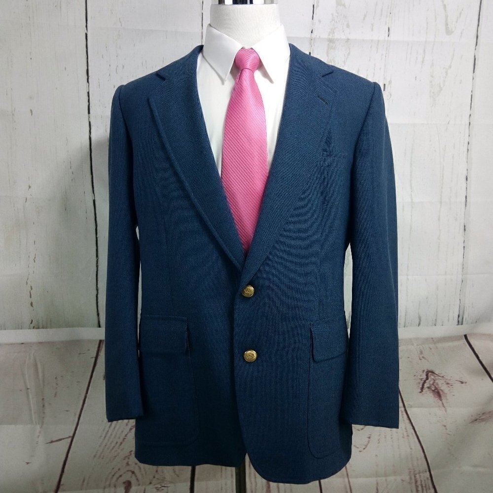 Stanley Blacker Dillard's Blue Suit Blazer Sports